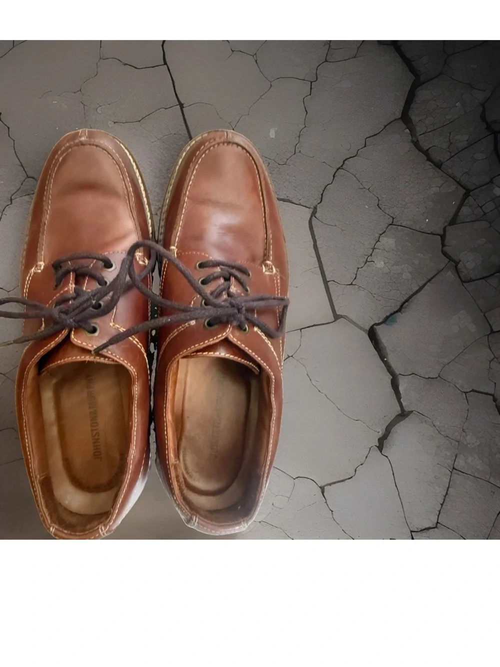 Johnston And Murphy Leather  Oxfords Made In Brazil 20-8013 Size 9.5